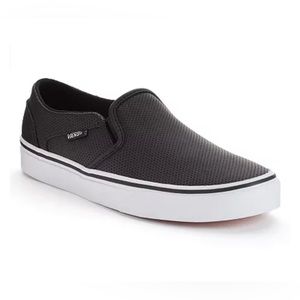Vans® Asher Women's Perforated Slip-On Shoes (7.5)